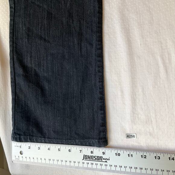 Armani Collezioni Men Jeans size 34 Blue Mid Rise Stretch Boot Cut Slim Straight - Picture 6 of 11